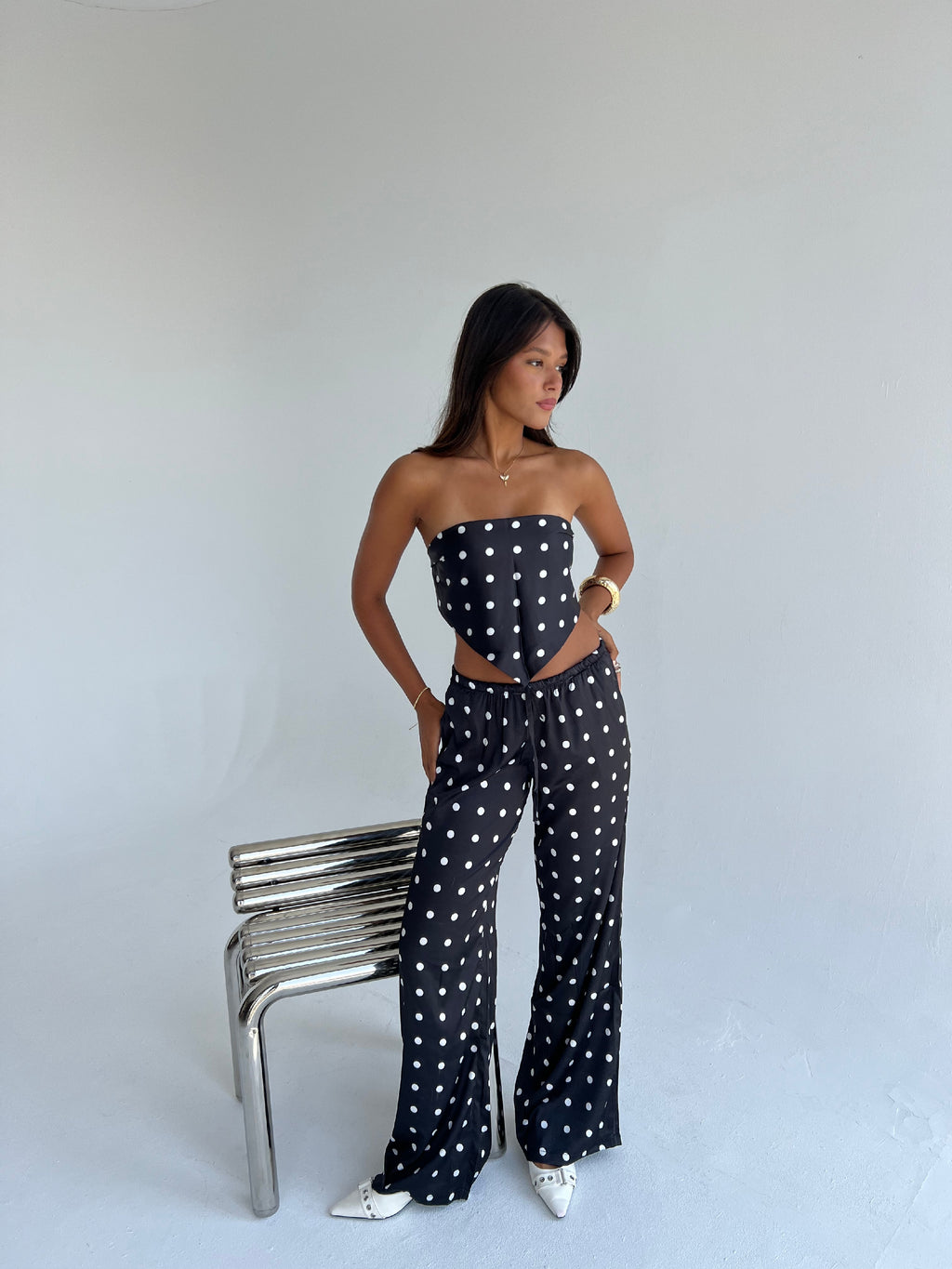 "Midnight Polka Summer Set"