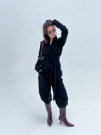 Suede Jacket and Trouser Set