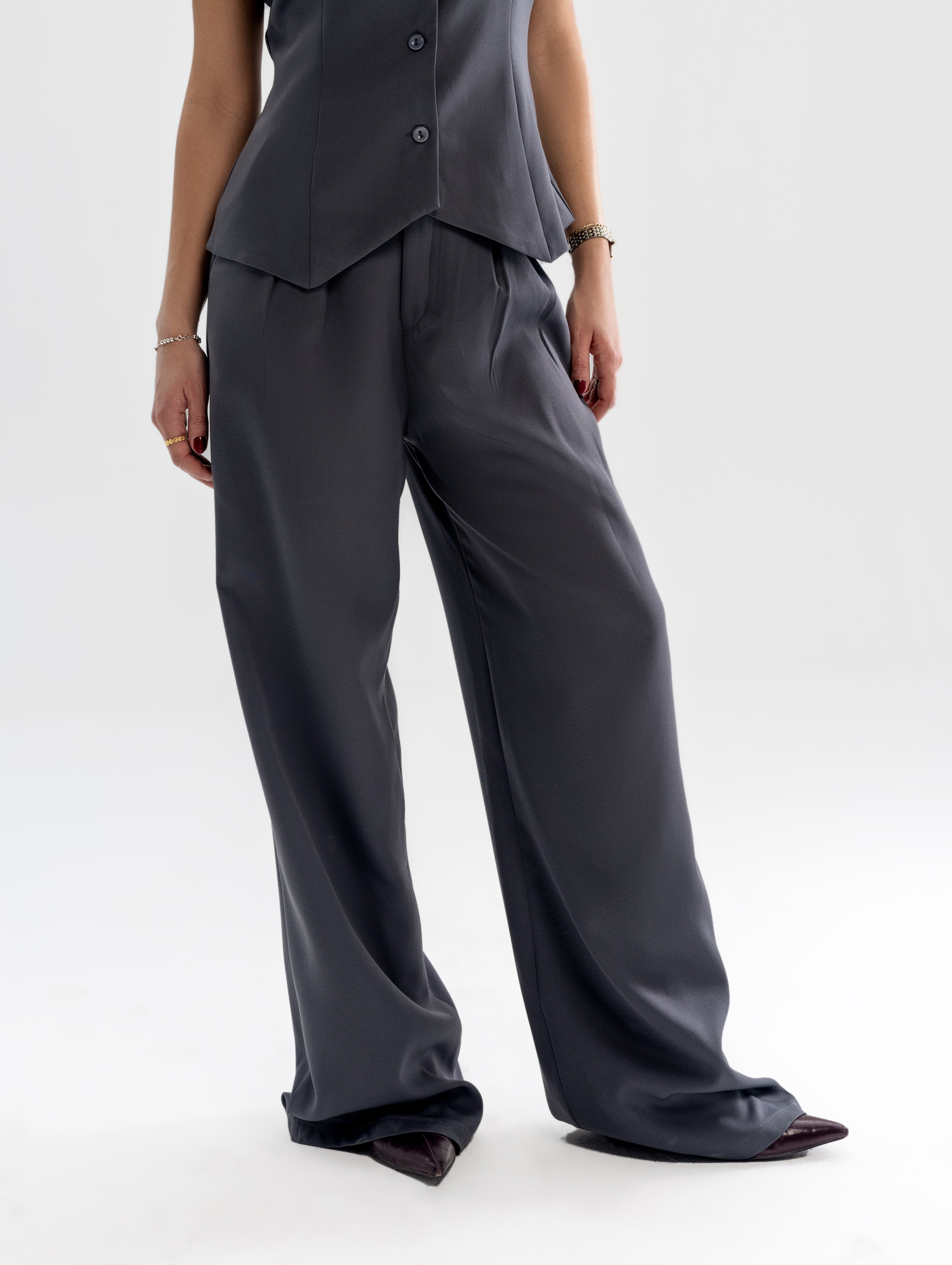 Grey Vest and Trouser Set