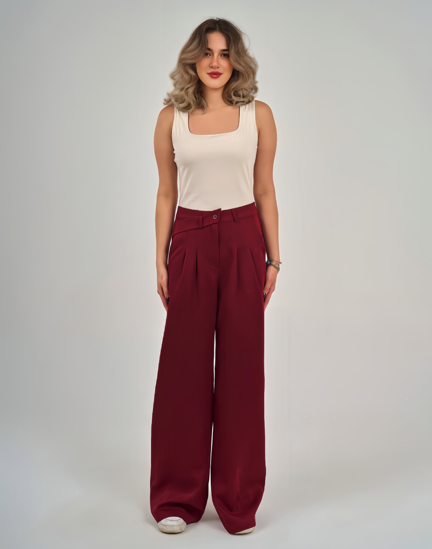 Seam trousers fabric decorative belt