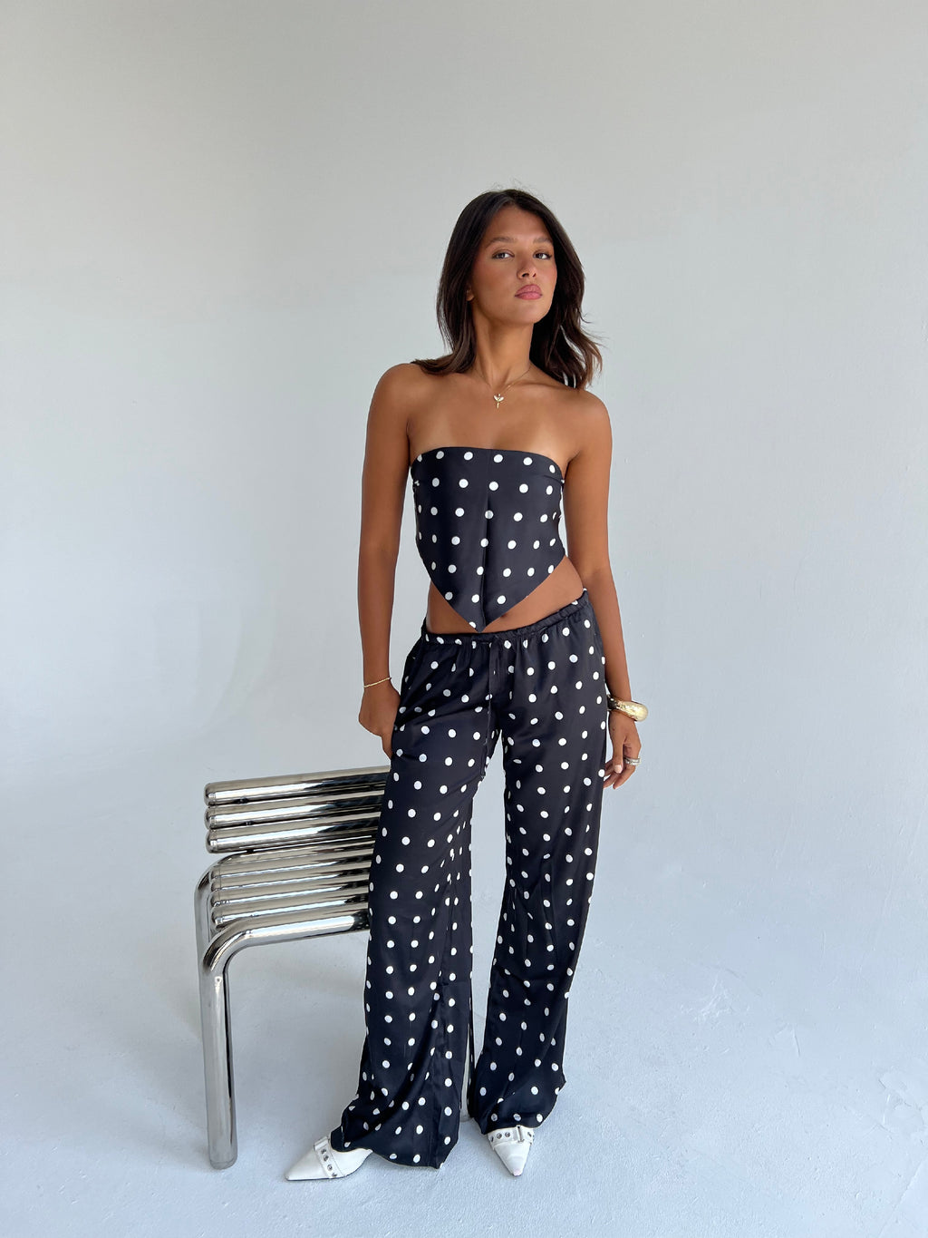 "Midnight Polka Summer Set"