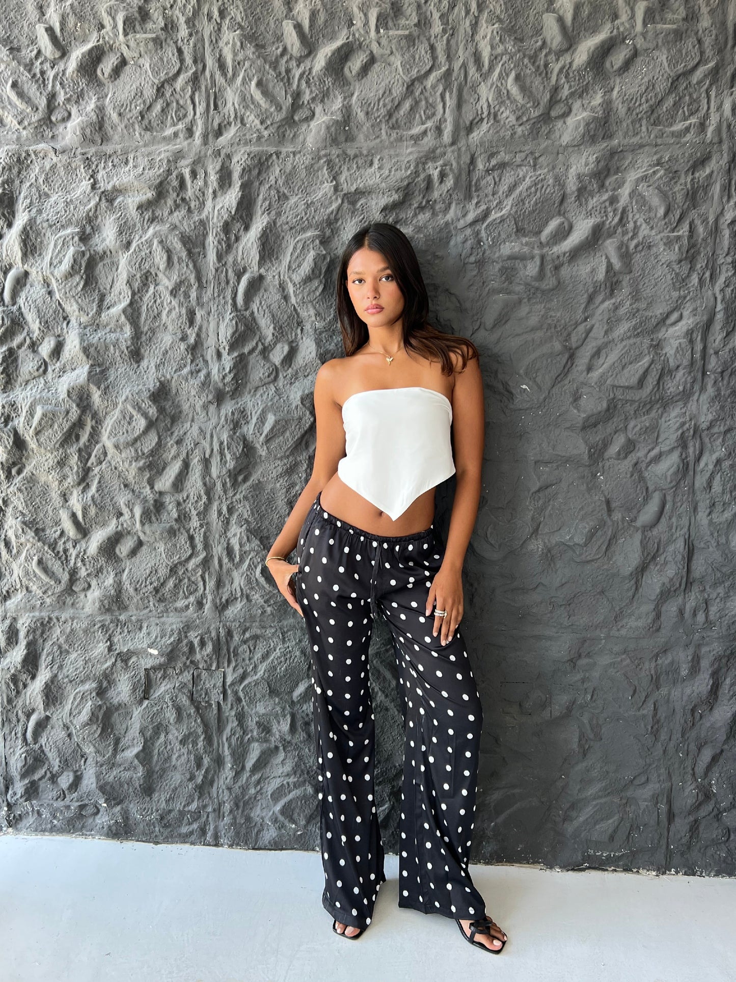 Mix & Match Polka Satin Set