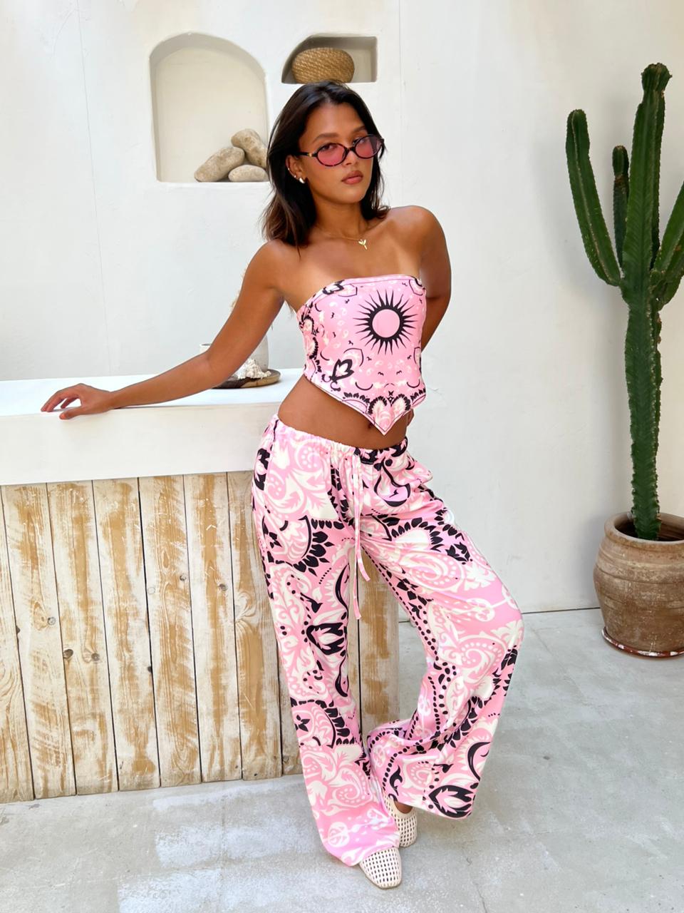 Blush Boho Satin Set