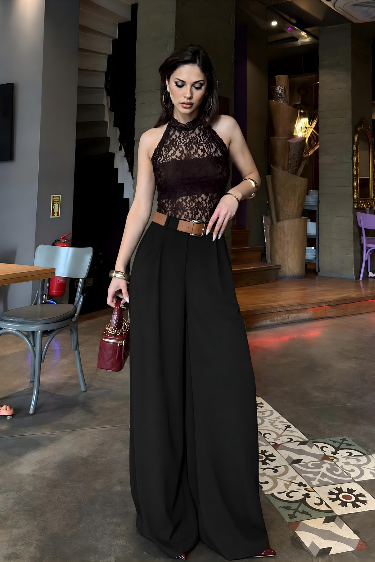 Celine Wide-Leg Pants