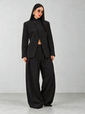 Asymmetric Wrap Suit