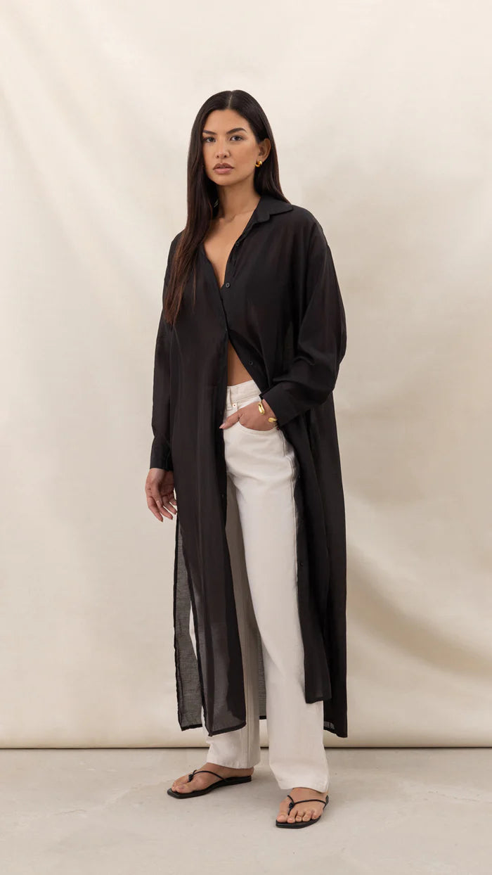 Izzy Long Shirt - Black