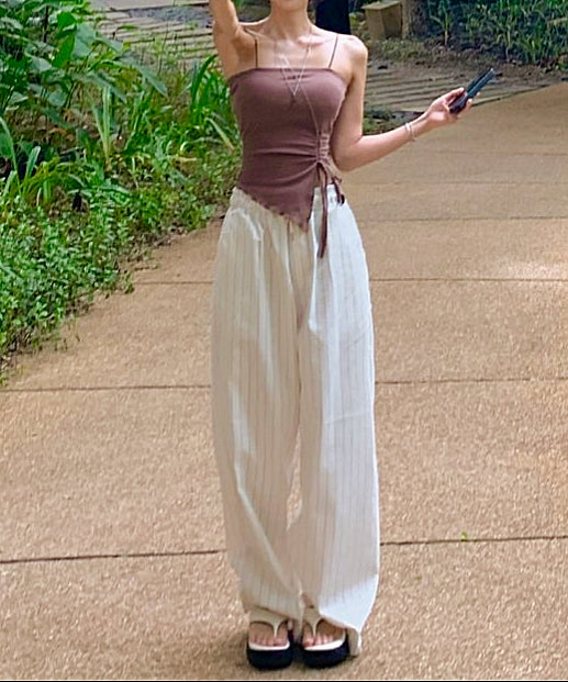 Pinstripe Tailored Trousers