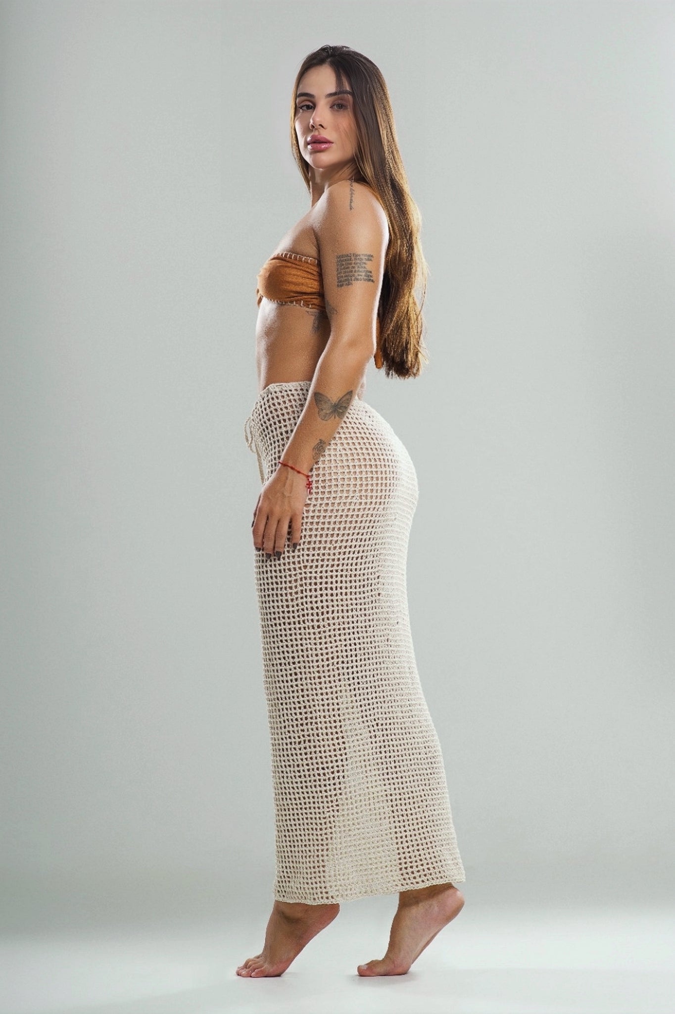 Fontelina Knitted Maxi Skirt