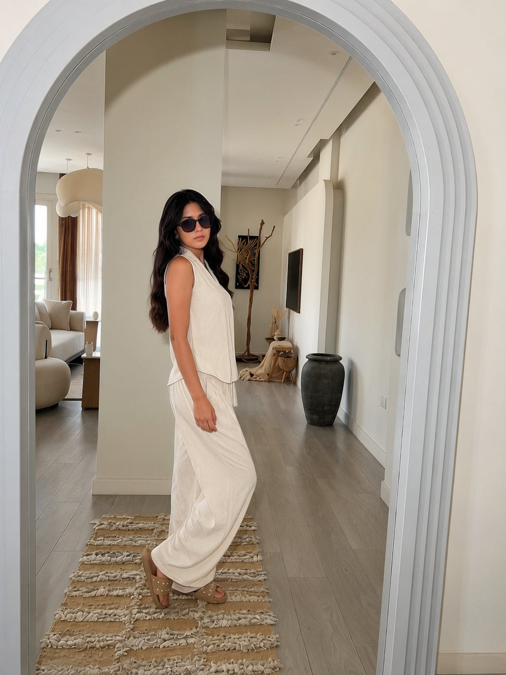 Luna Halter Linen Set