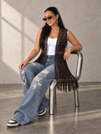The Midnight Fringe Vest