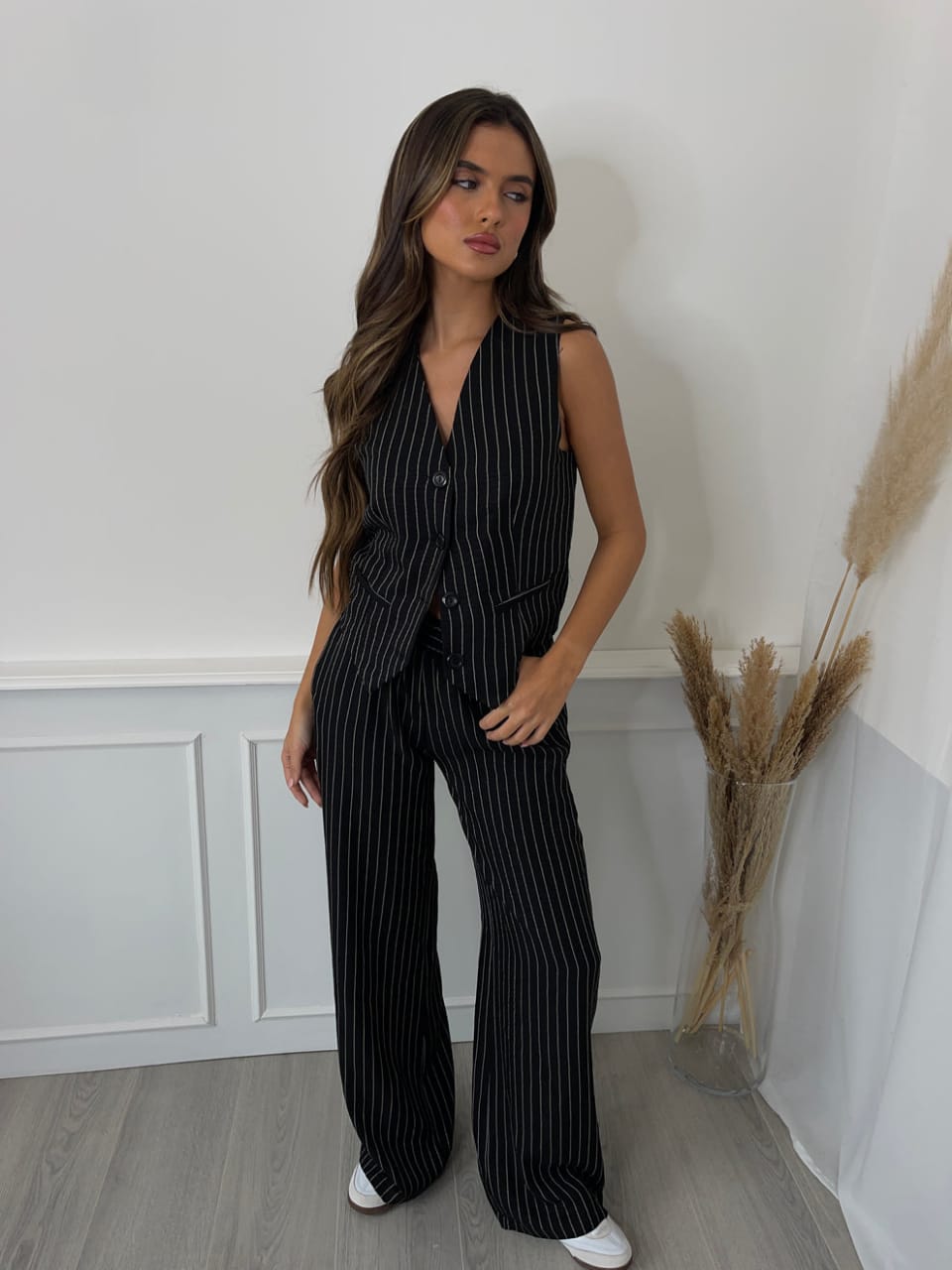 Pinstripe Trouser Suit