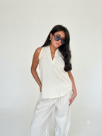 Luna Halter Linen Set