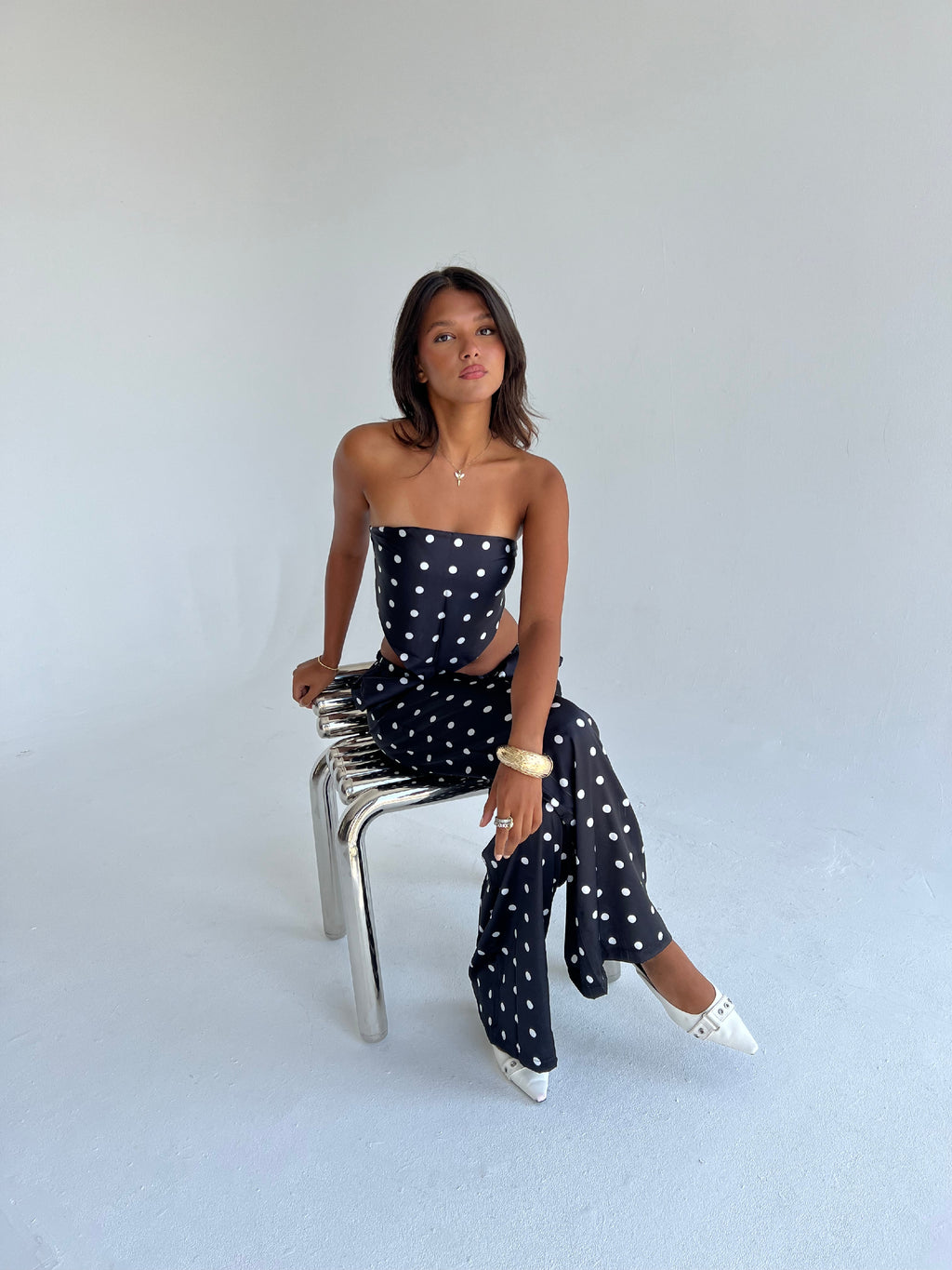 "Midnight Polka Summer Set"