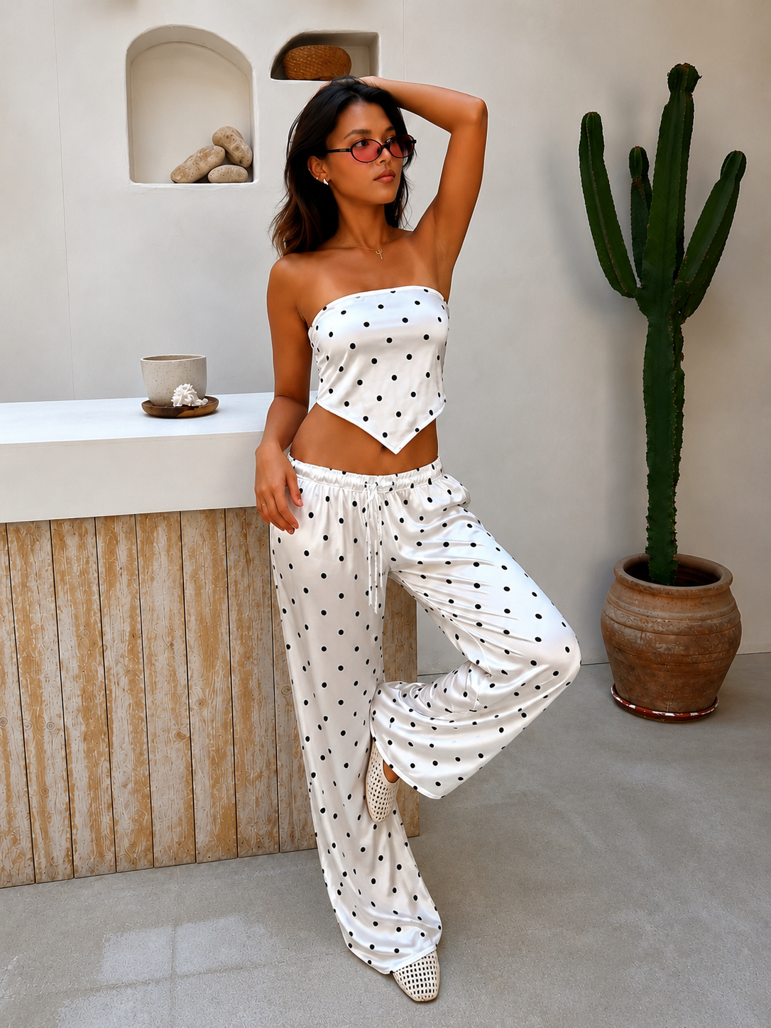 "Midnight Polka Summer Set"