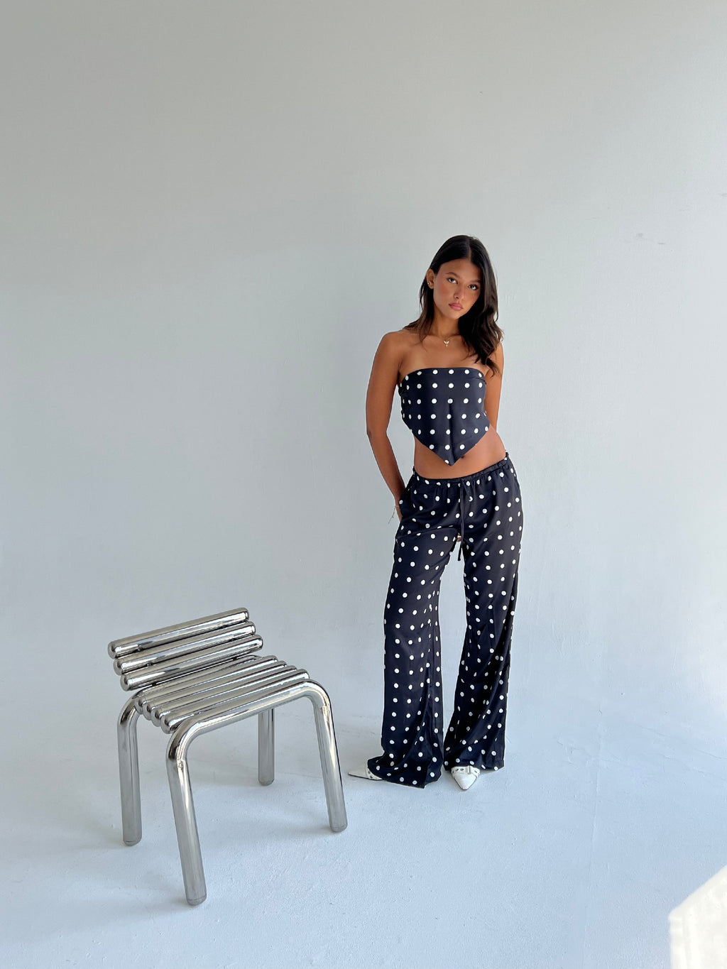 "Midnight Polka Summer Set"