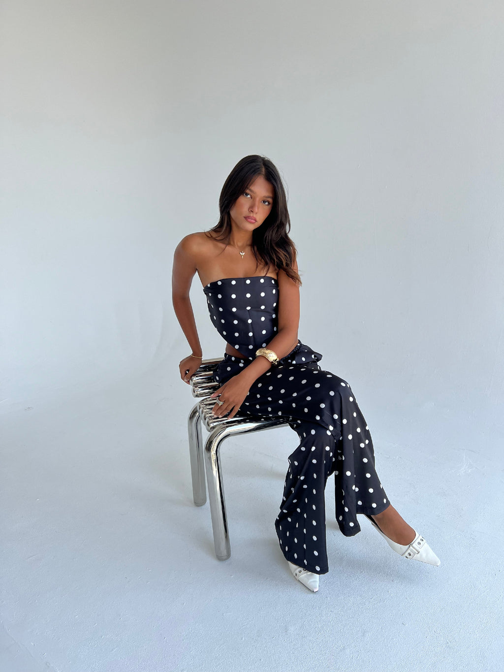 "Midnight Polka Summer Set"
