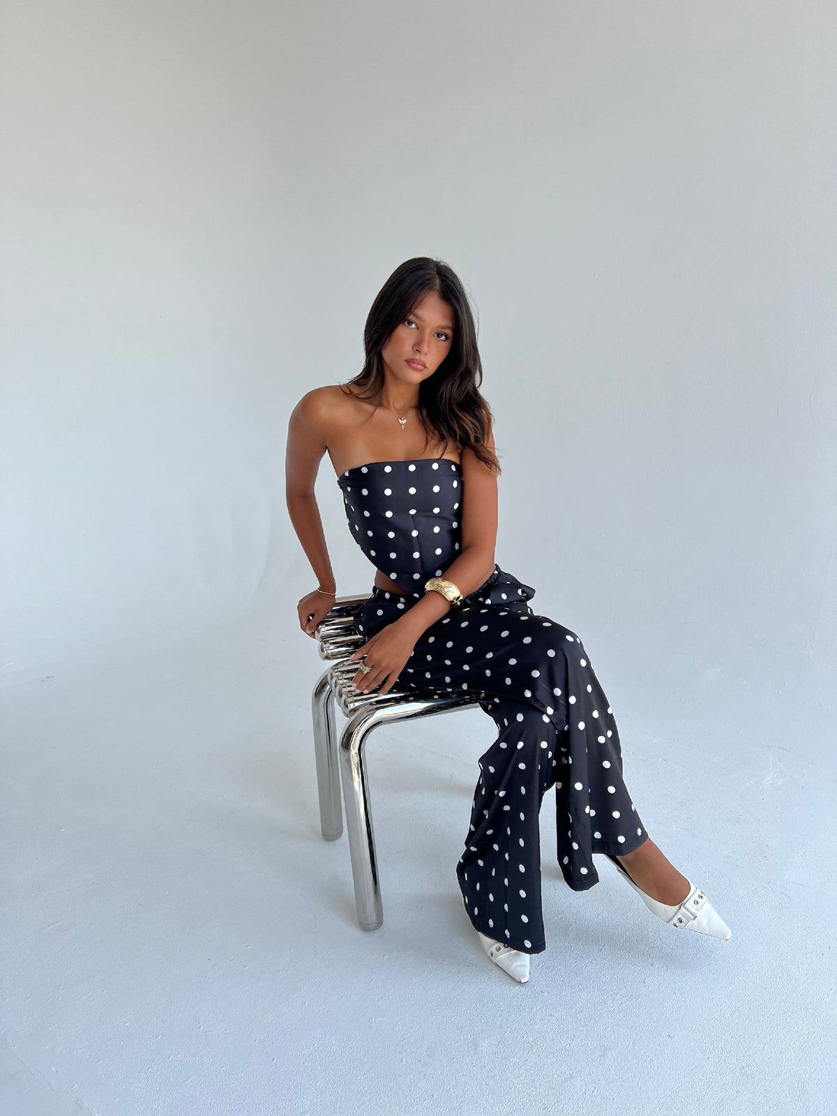 "Midnight Polka Summer Set"