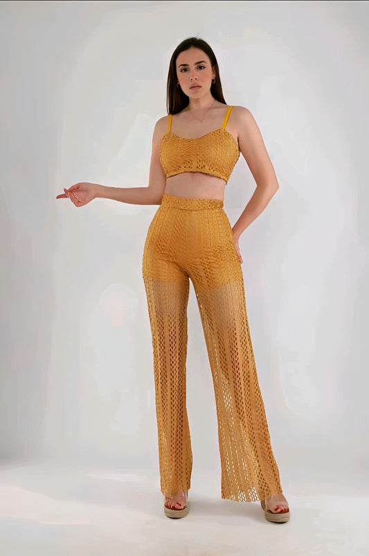 Yellow Crochet Set