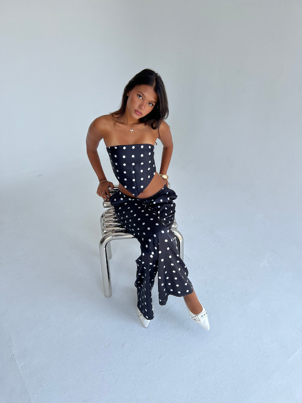 "Midnight Polka Summer Set"