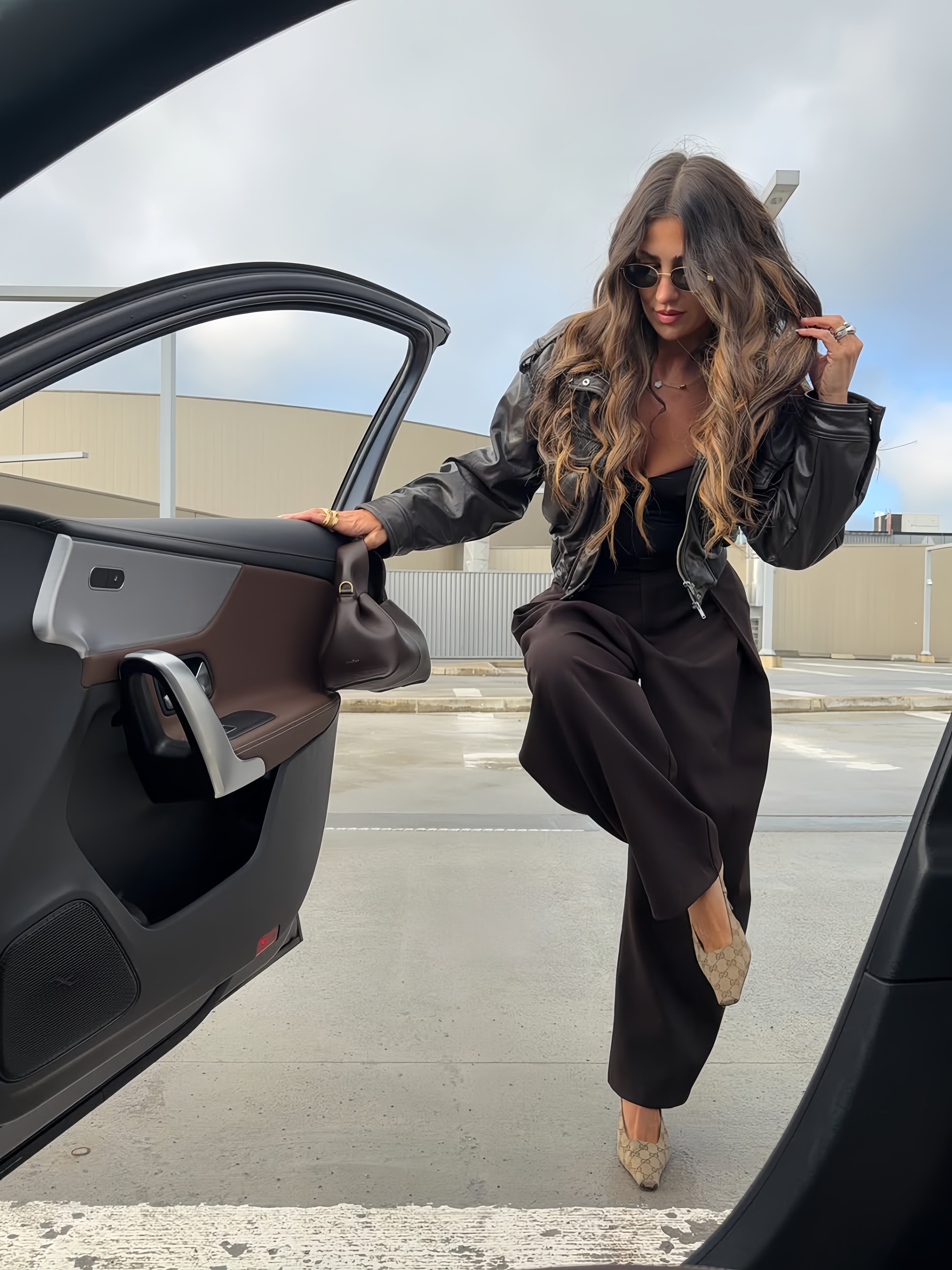 RANDY trousers with accented pleats