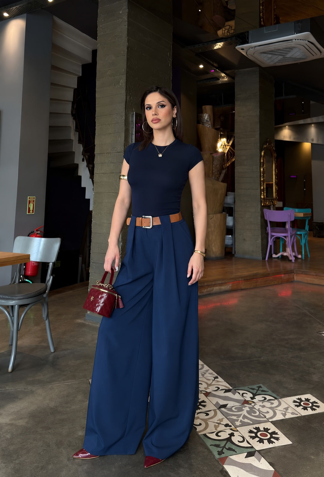 Celine Wide-Leg Pants