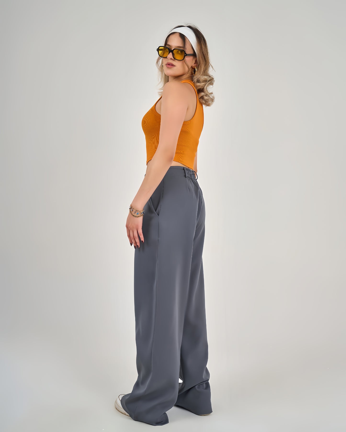 Seam trousers fabric decorative belt