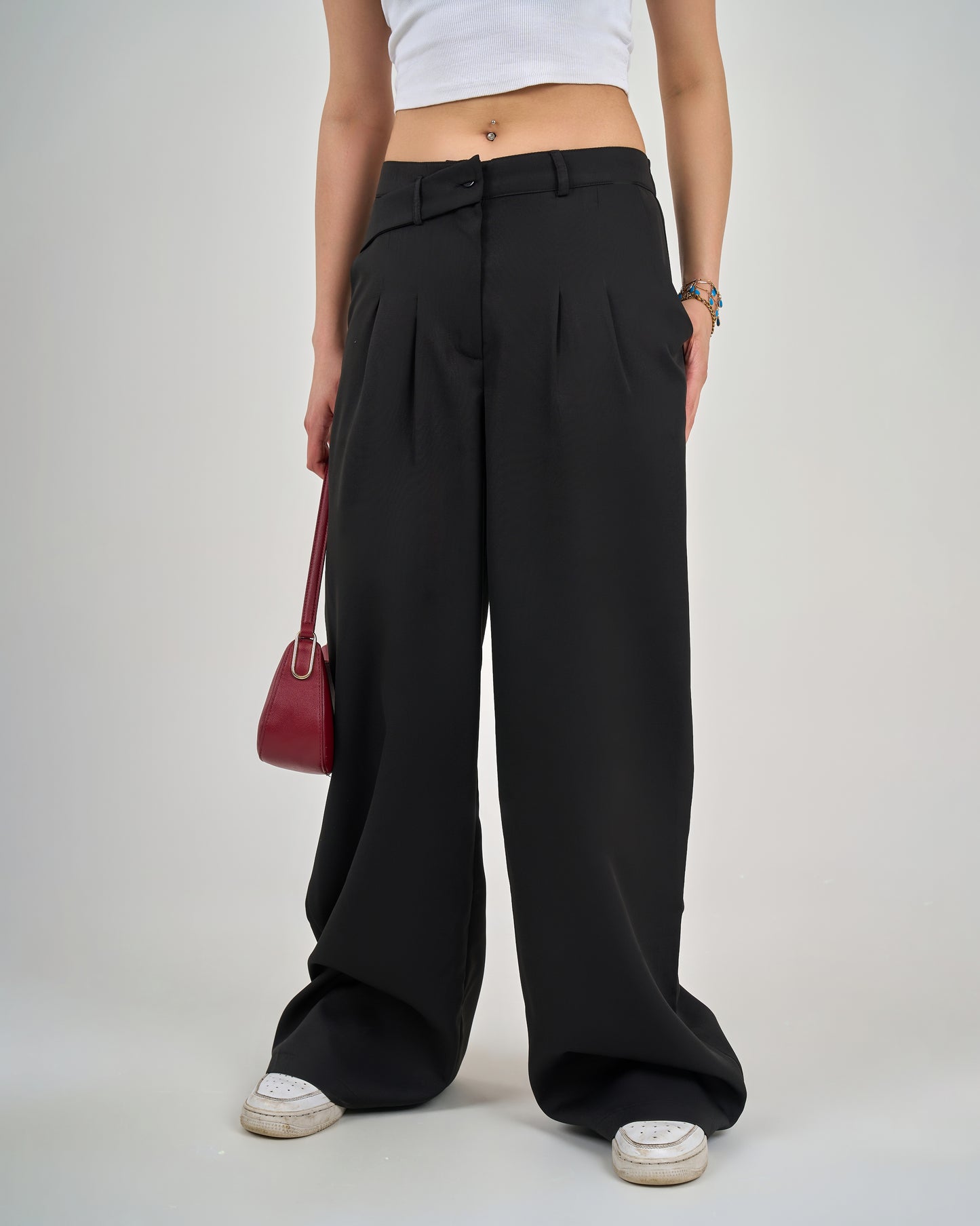 Seam trousers fabric decorative belt