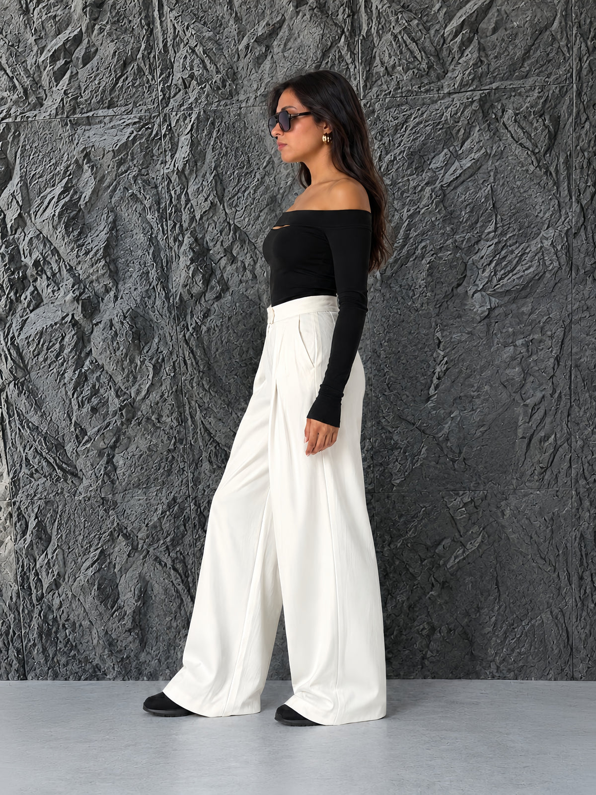 Elara Wide-Leg Pants-Ivory