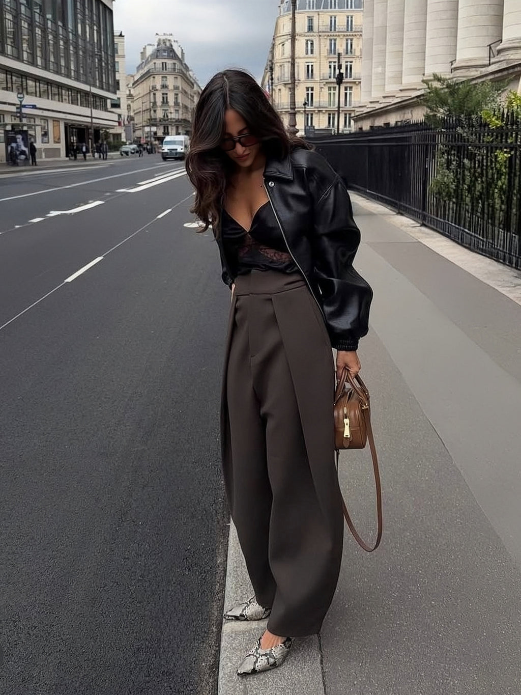 RANDY trousers with accented pleats