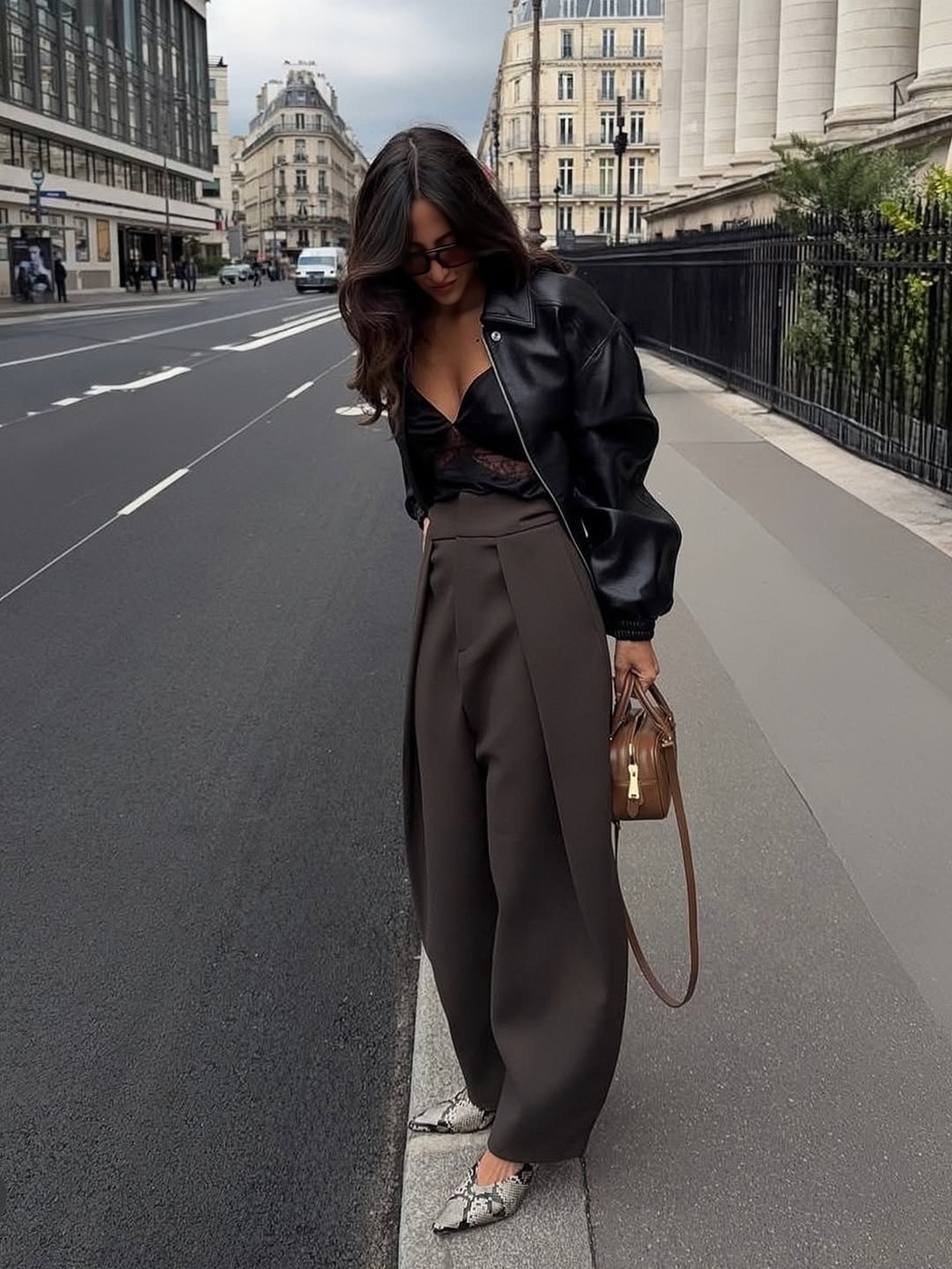 RANDY trousers with accented pleats