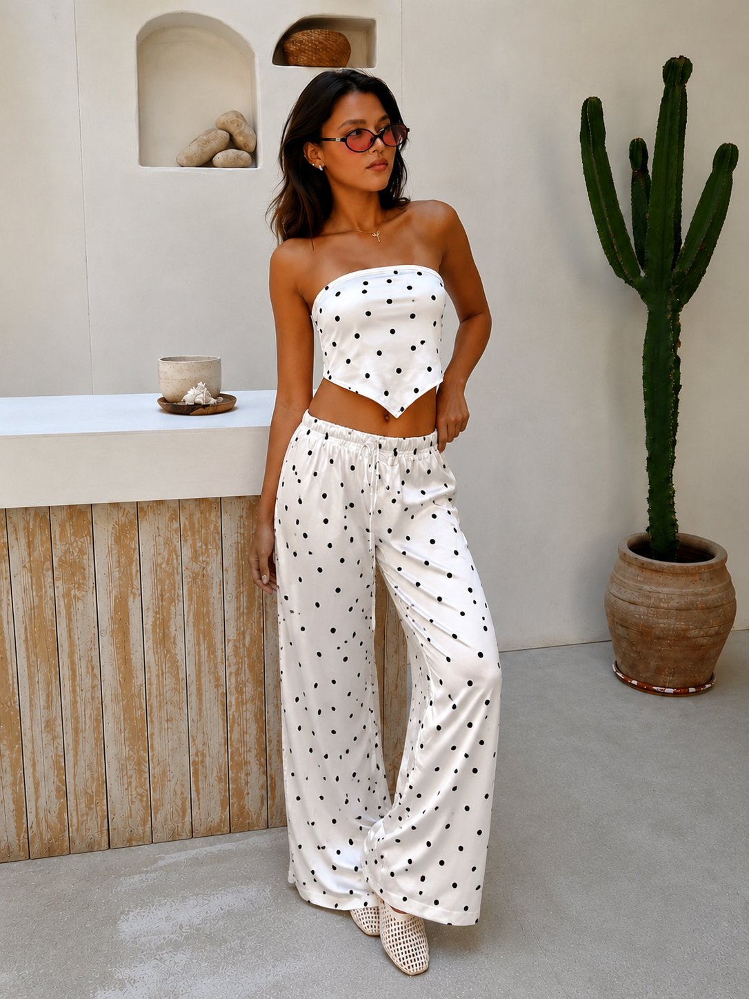"Midnight Polka Summer Set"