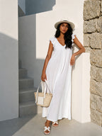 LONG PUFF SLEEVE DRESS