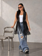 The Midnight Fringe Vest