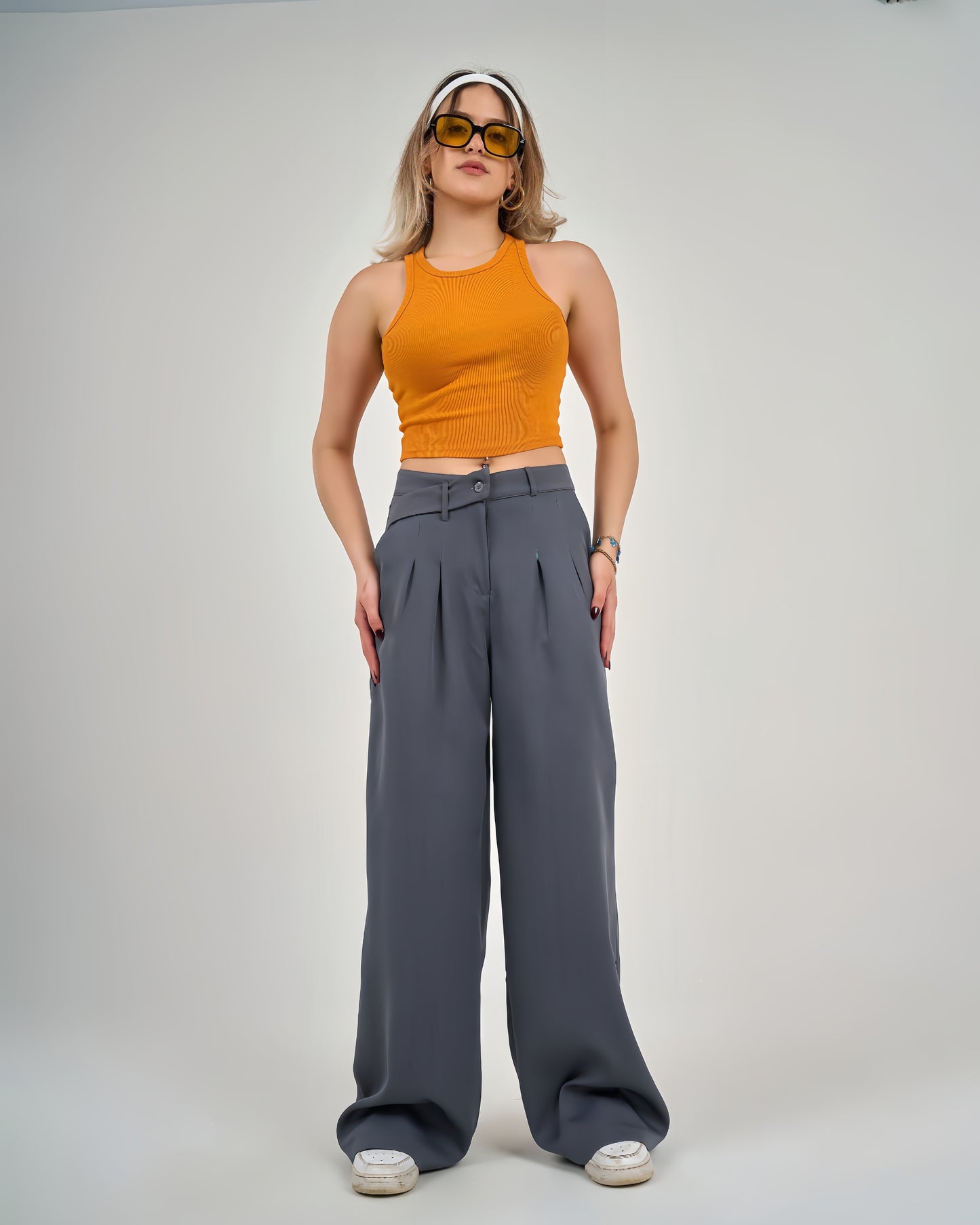 Seam trousers fabric decorative belt