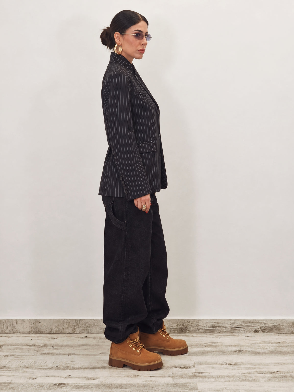 The Asher Pinstripe Blazer