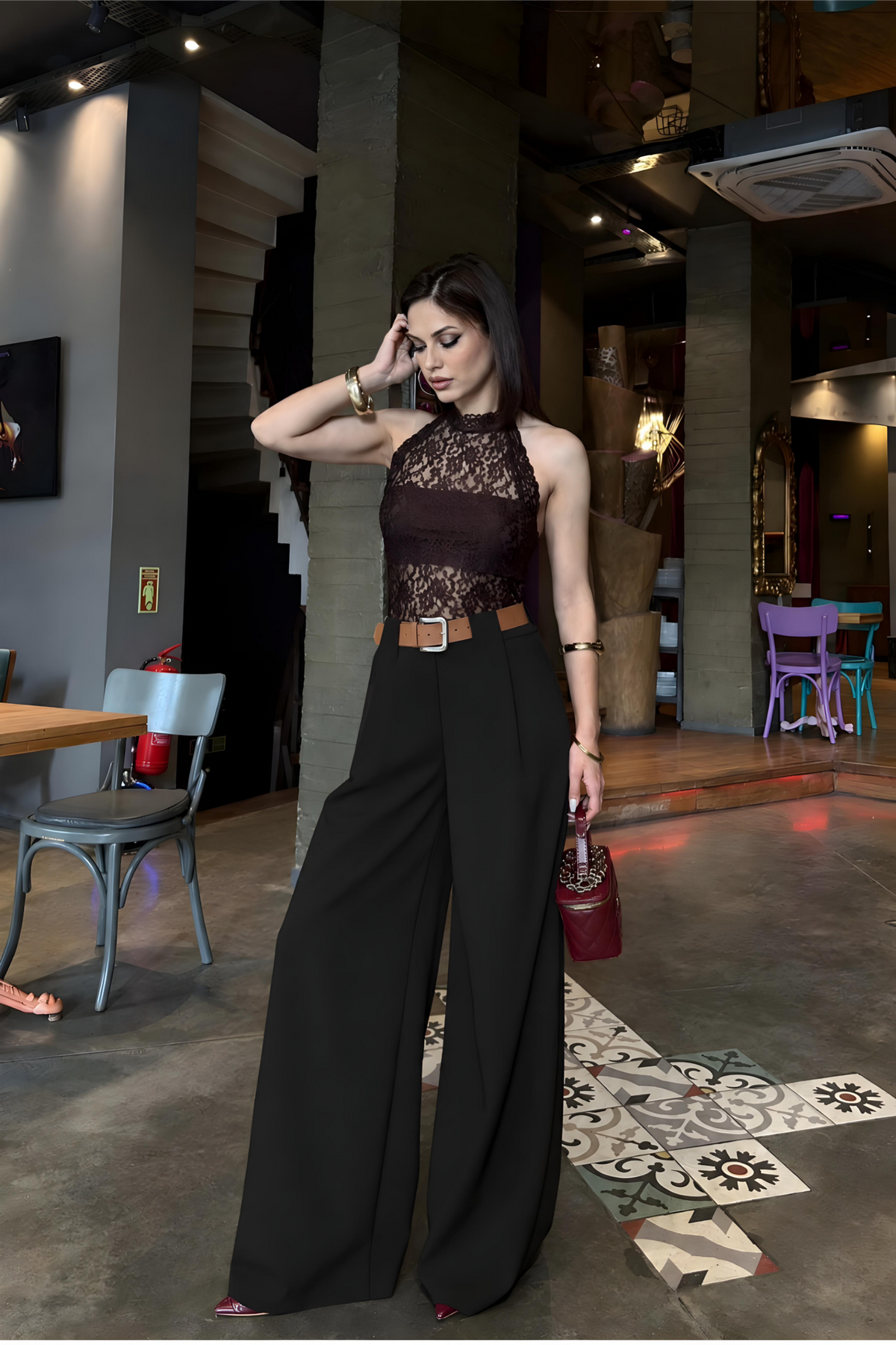 Celine Wide-Leg Pants