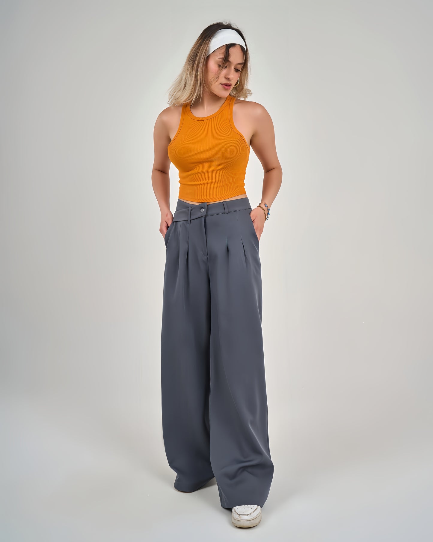 Seam trousers fabric decorative belt