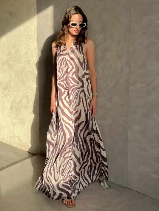 SAFARI Maxi Dress Brown