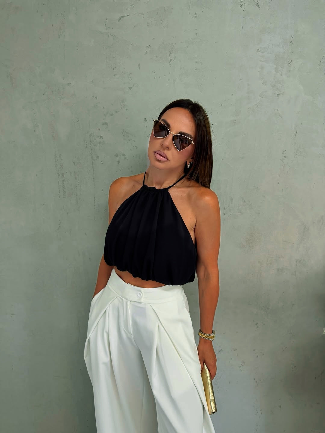 Elara Wide-Leg Pants-Ivory