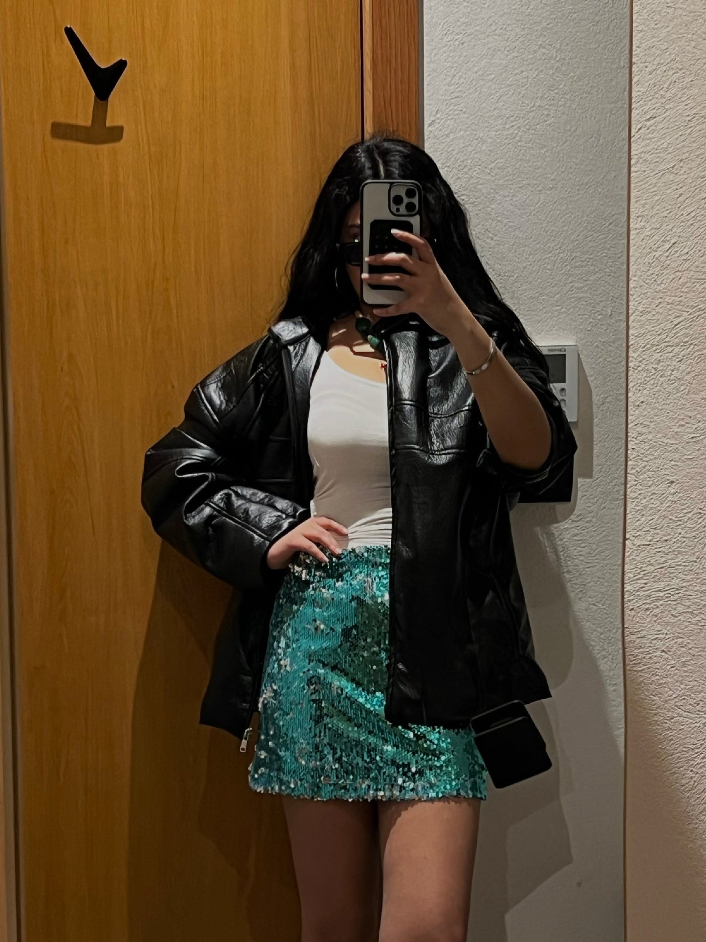 The Sequin Bloom Mini Skirt