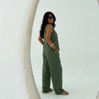 Luna Halter Linen Set