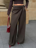 Trousers with wrap detail