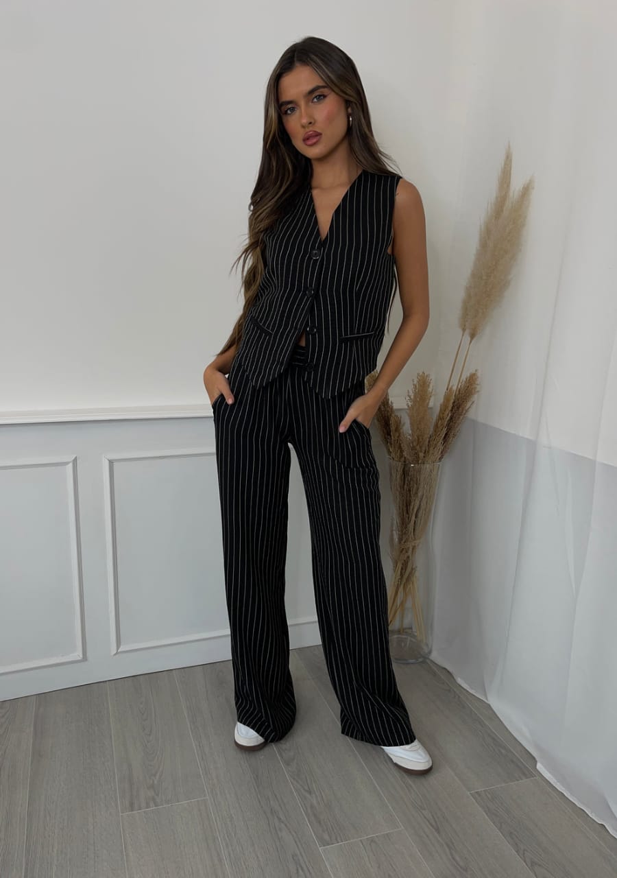 Pinstripe Trouser Suit