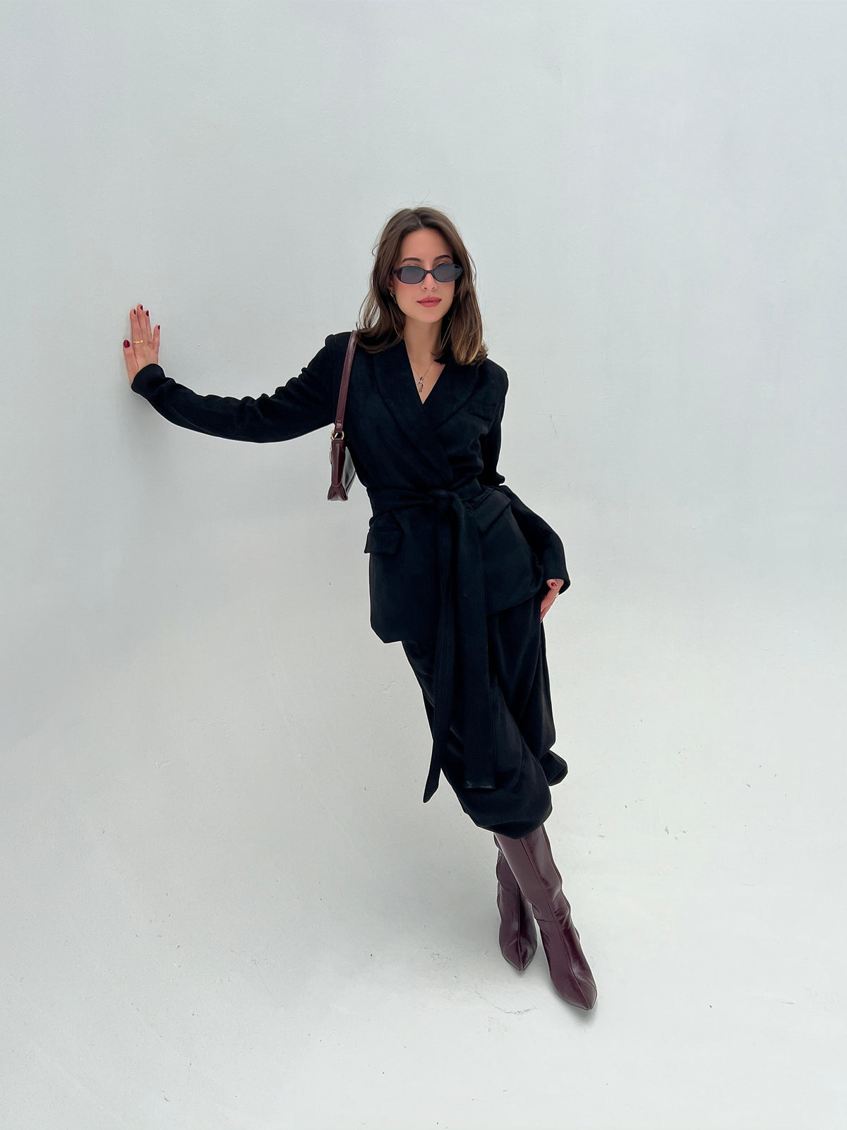 Suede Jacket and Trouser Set