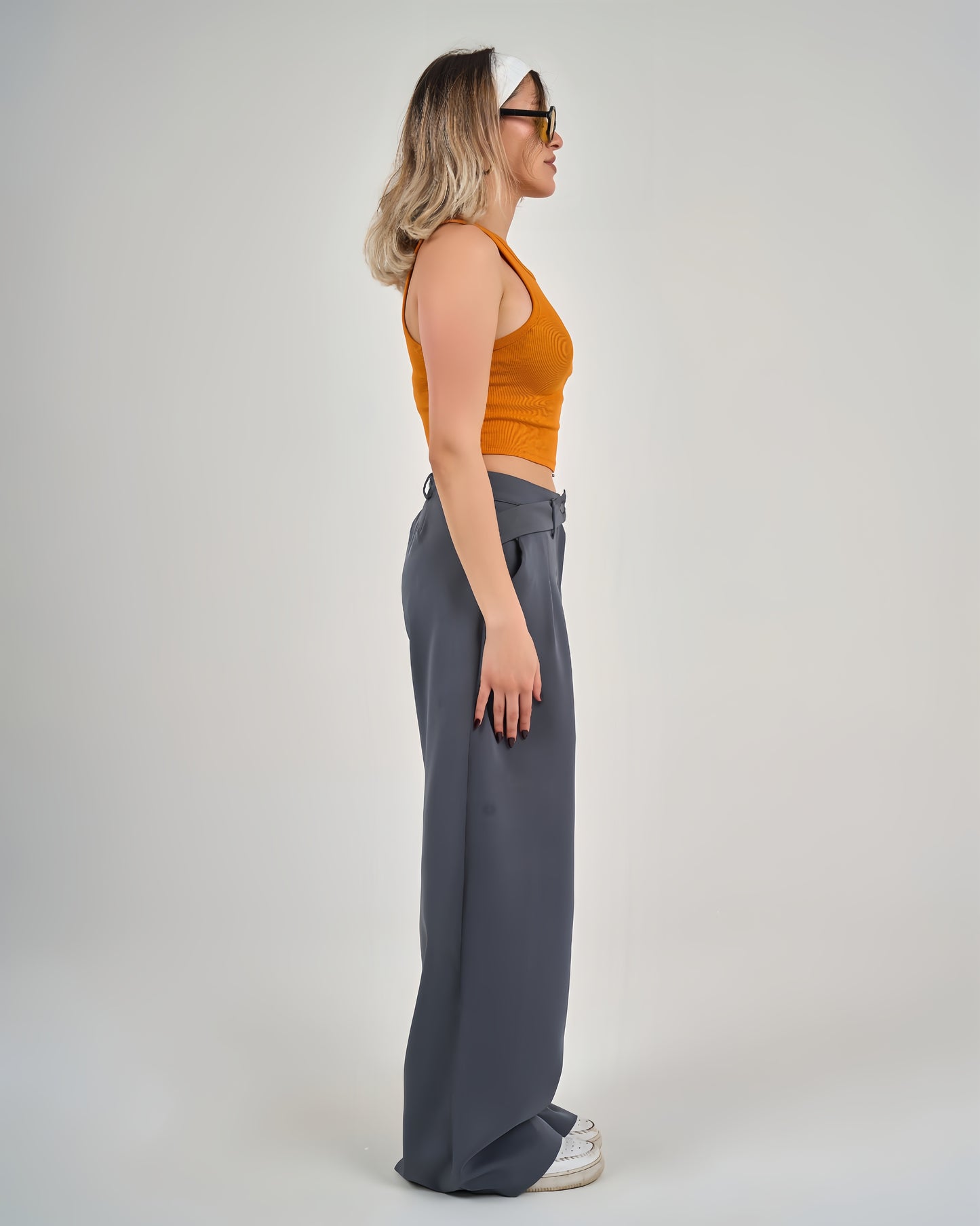 Seam trousers fabric decorative belt