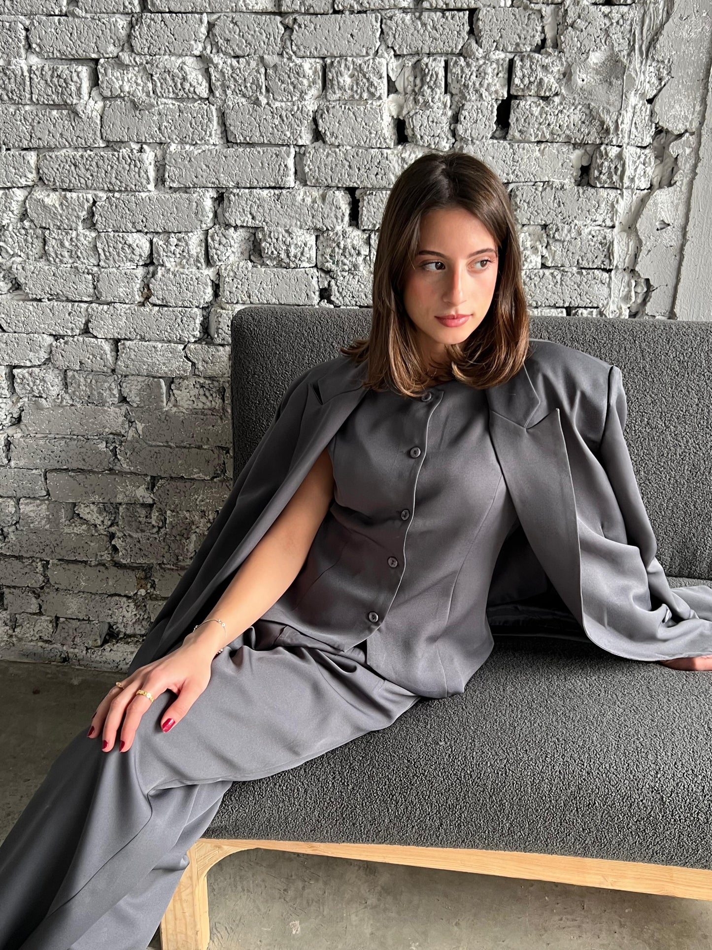 Grey Carine Vest