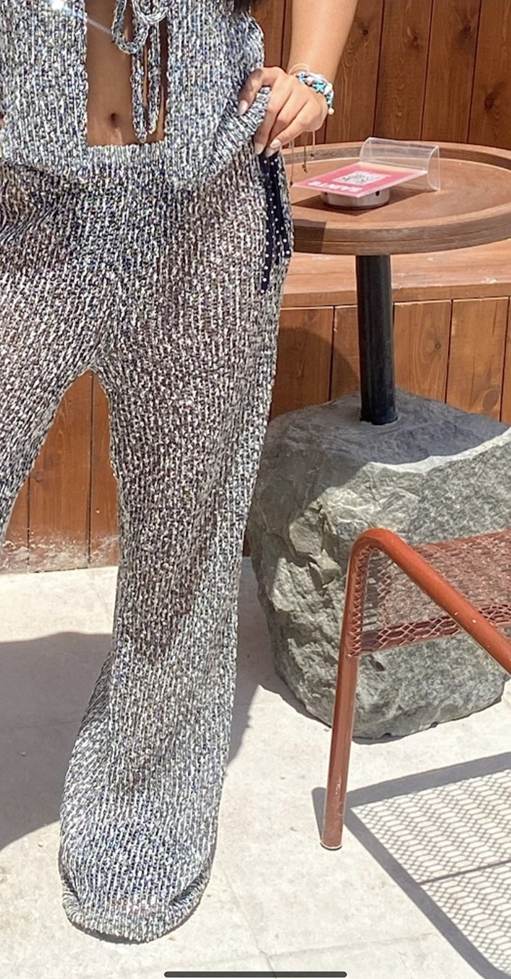 SEQUIN KNITWEAR VEST SET