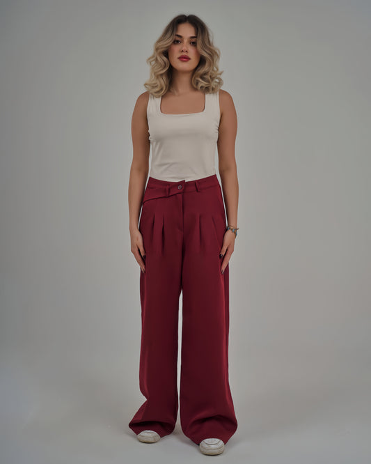 Seam trousers fabric decorative belt