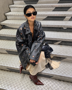 The Rebel Eyelet Leather Jacket