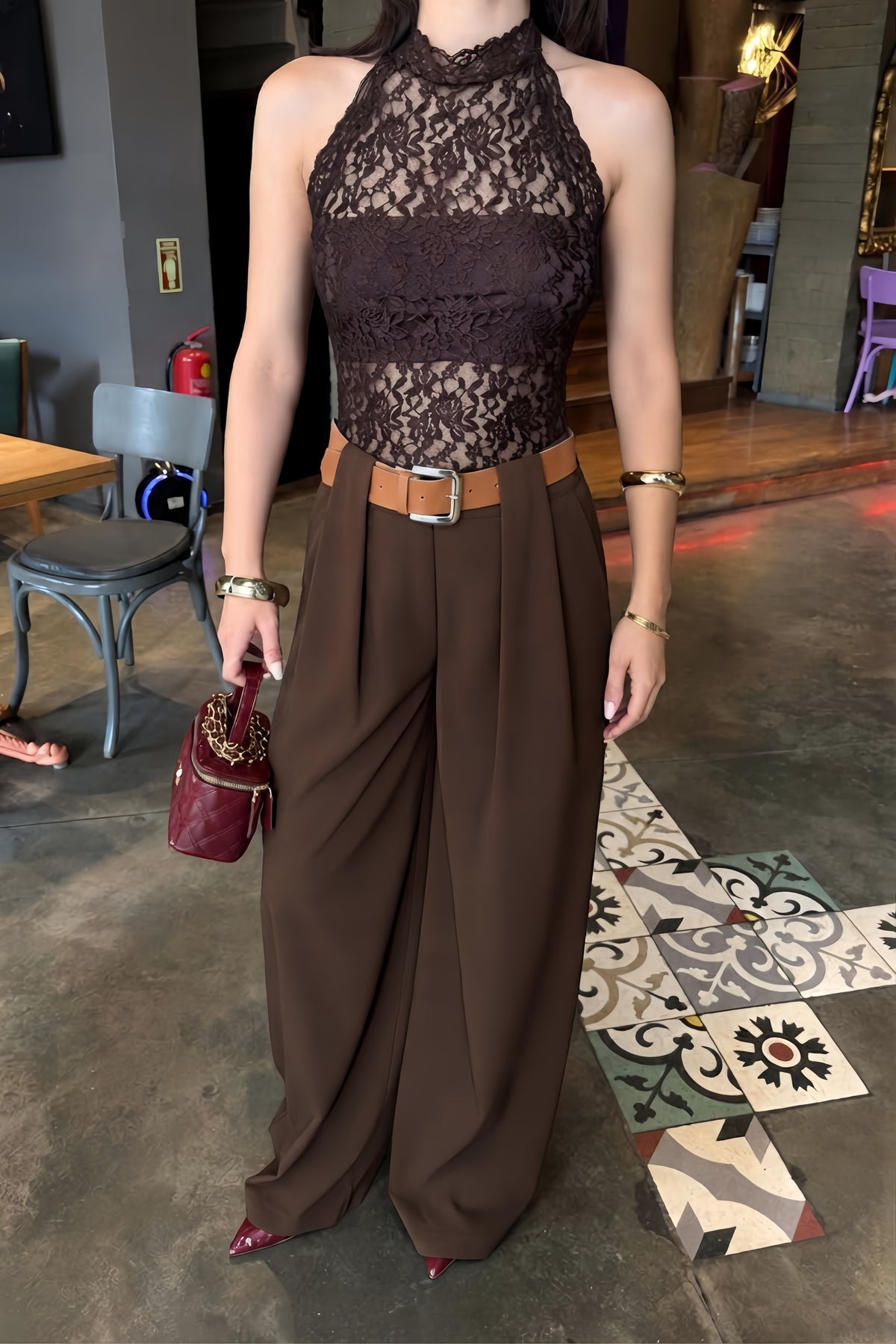 Celine Wide-Leg Pants